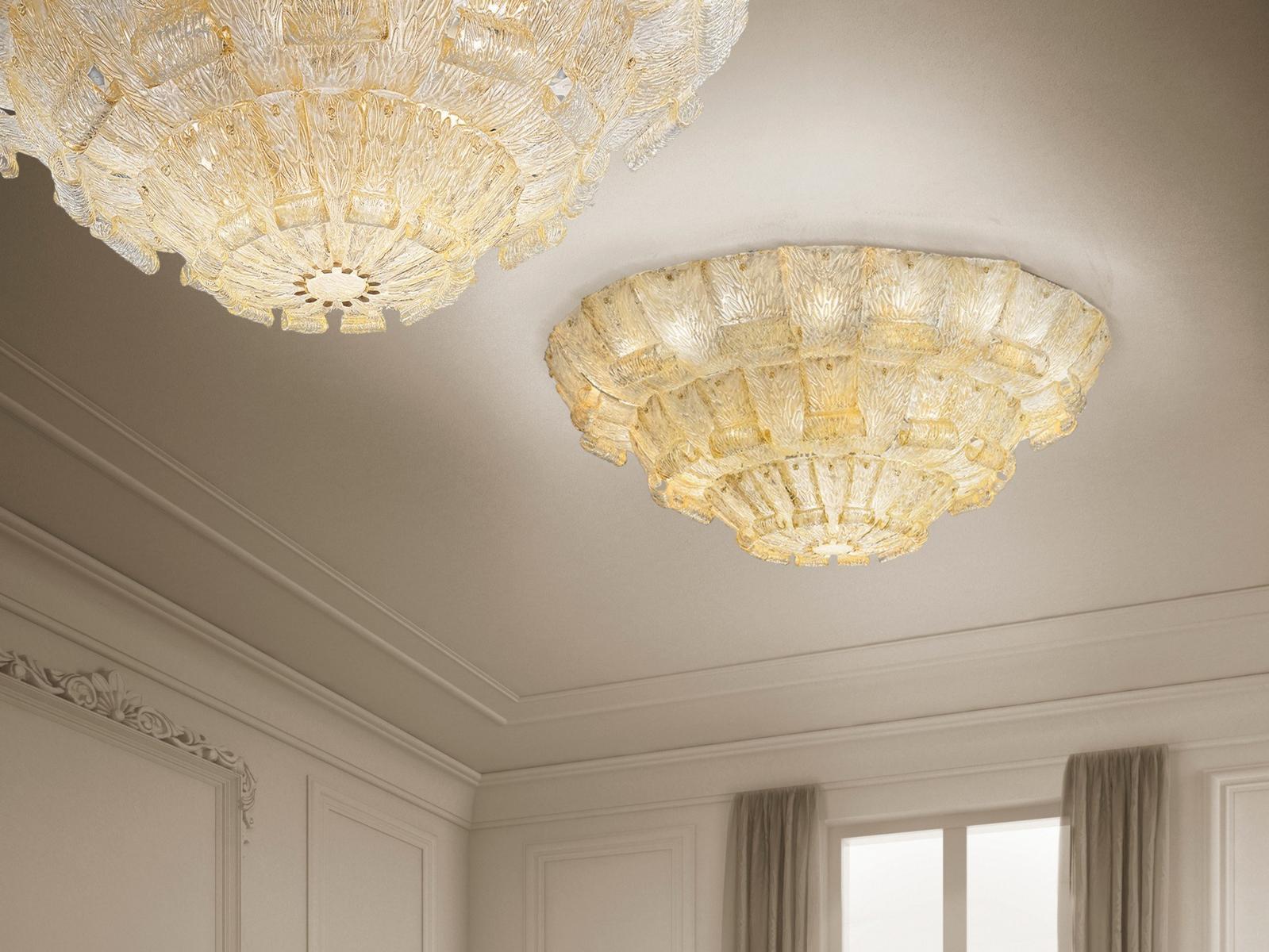 Glass ceiling light | Tribuno by Sylcom
