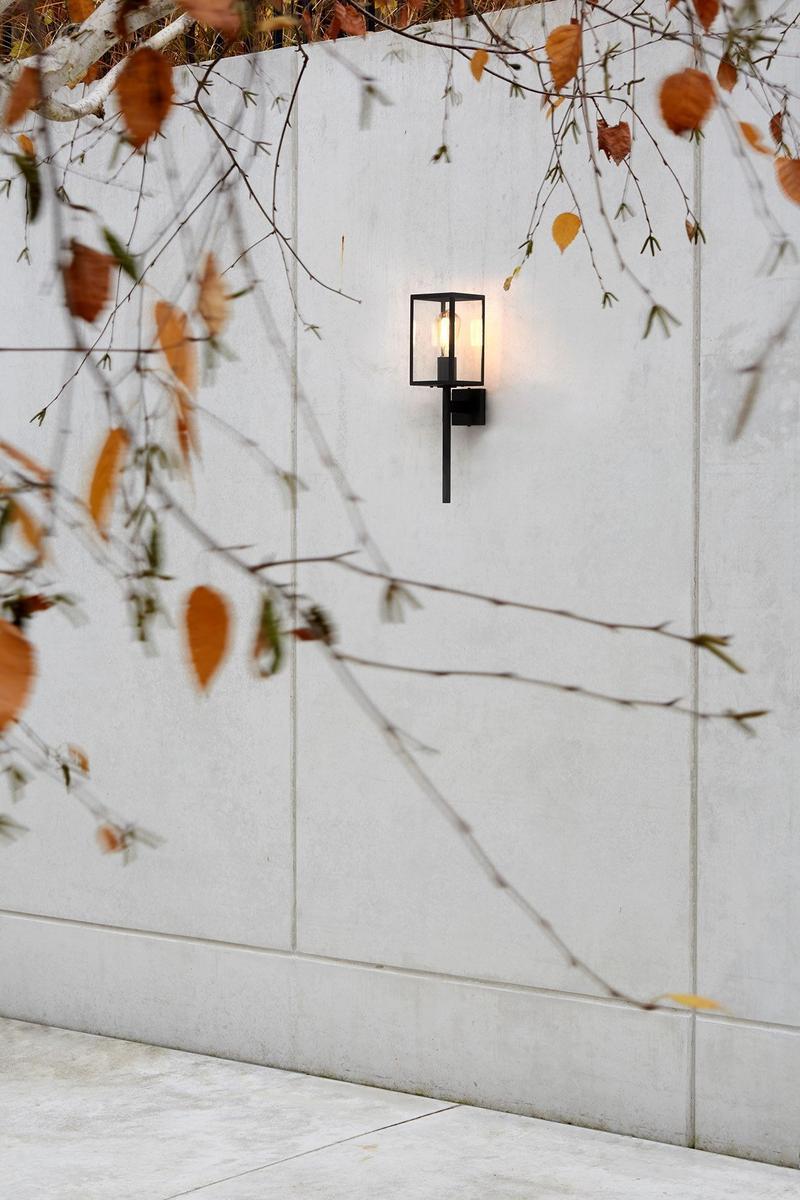 Glass and steel outdoor wall lamp | Coach 130 by Astro lighting