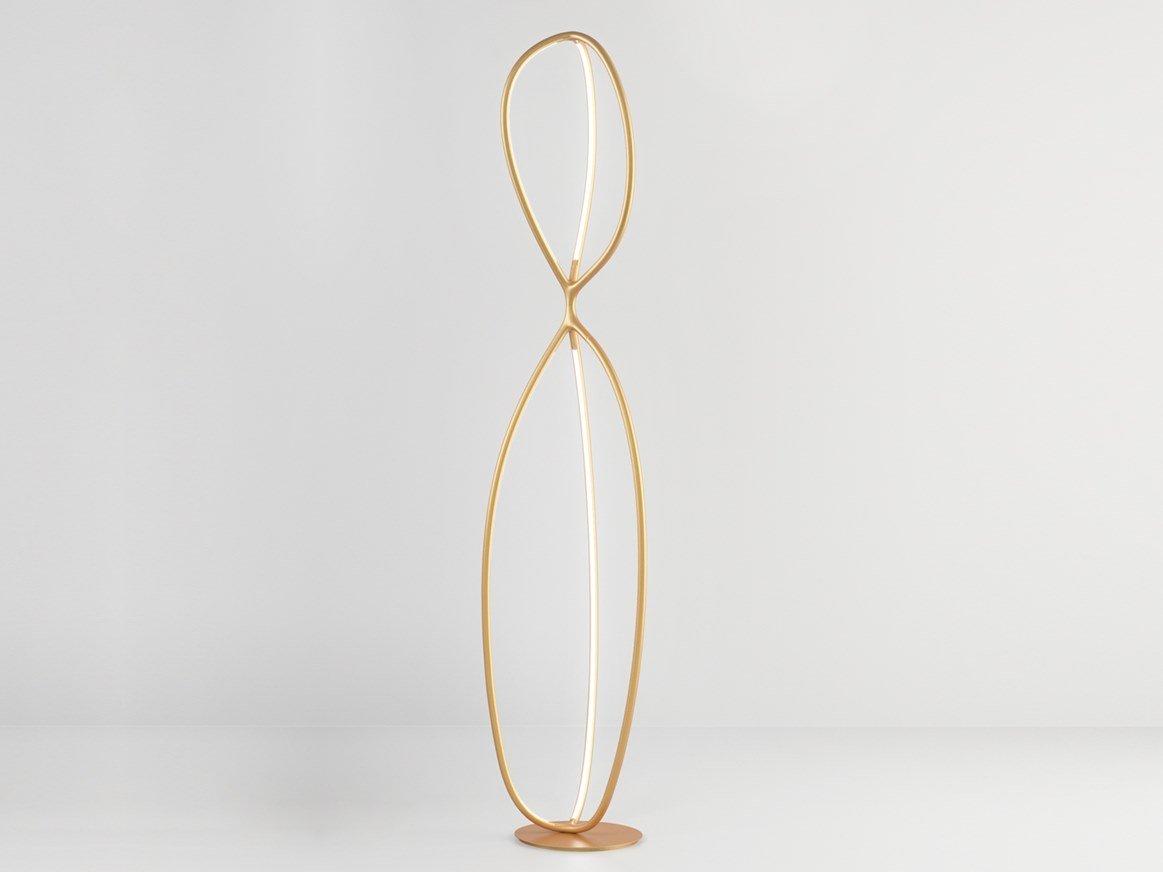 Aluminium and silicone floor lamp | Arrival by Artemide