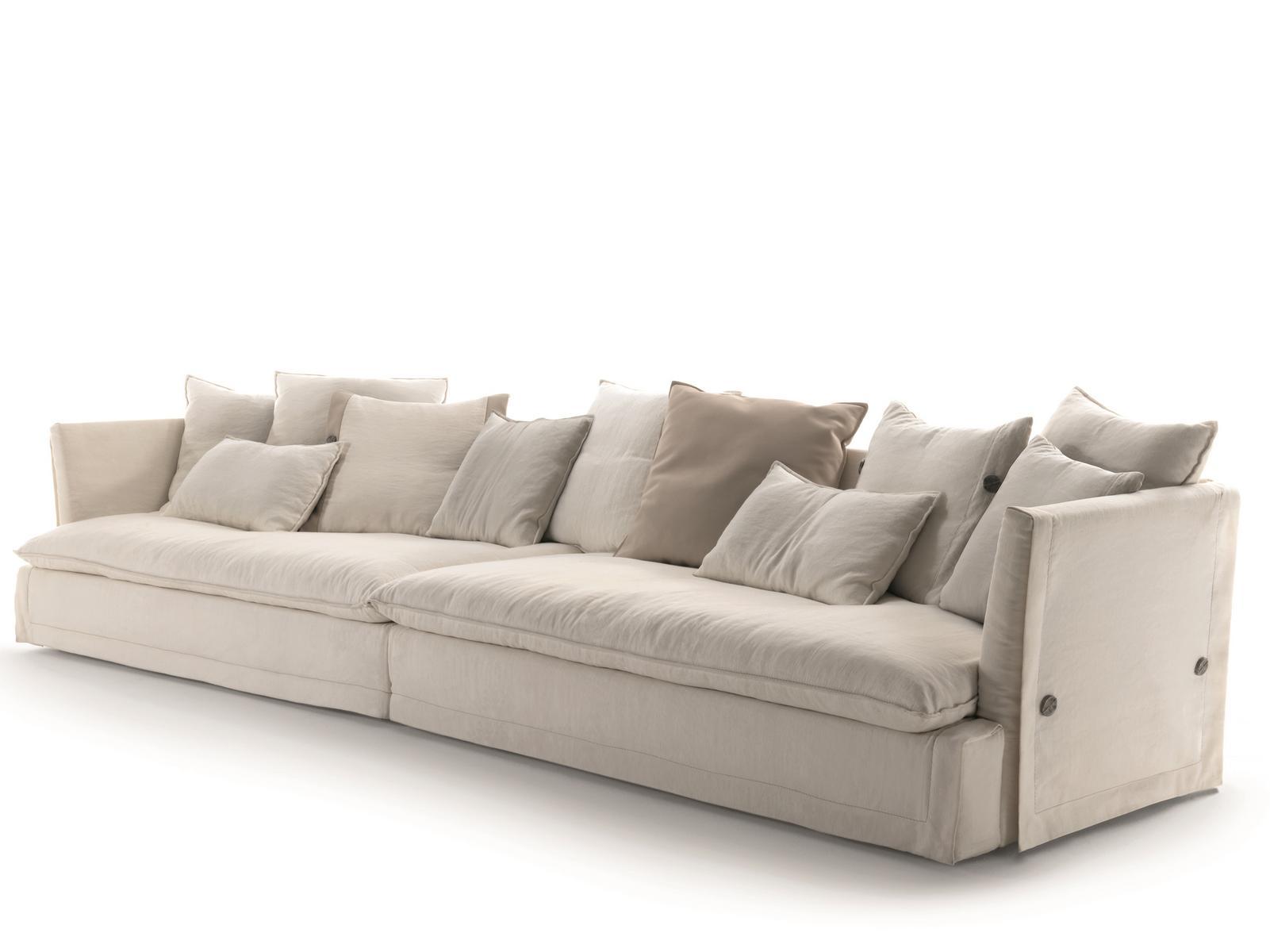 Sectional upholstered fabric sofa | Kimono by Frigerio