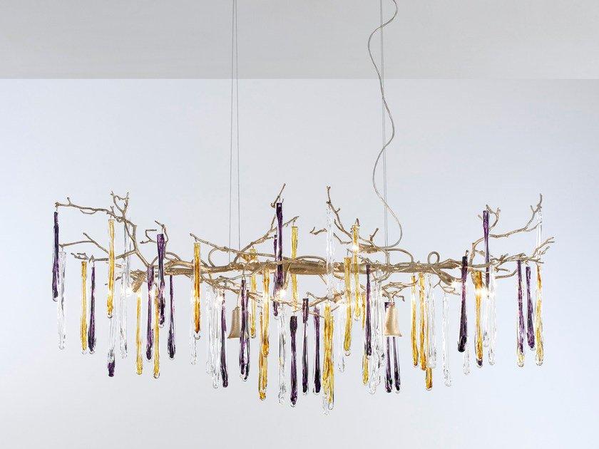 Handmade bronze pendant lamp | Glamour Ct3374/10 by Serip