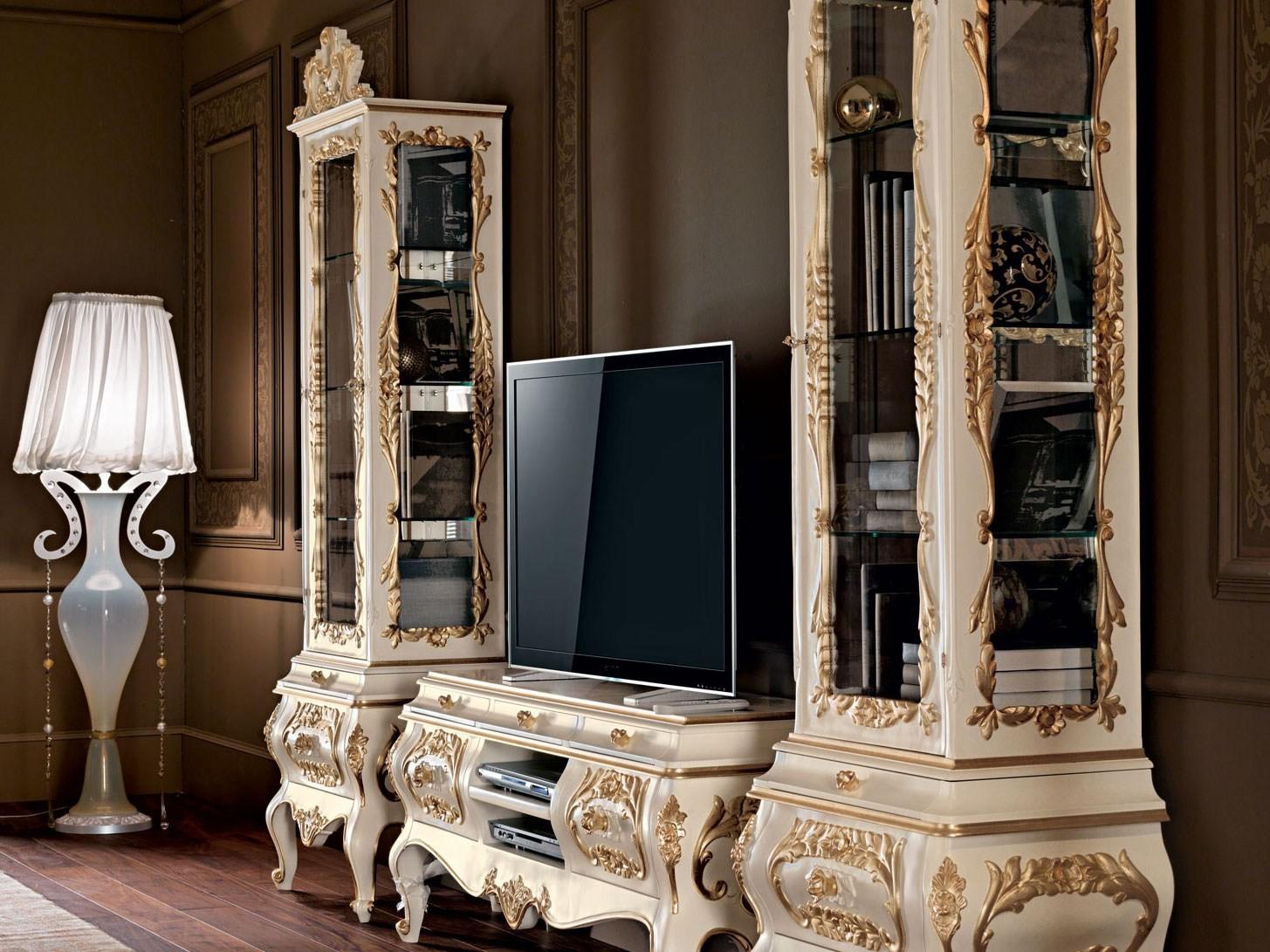 Solid wood display cabinet | 11103 by Modenese Gastone