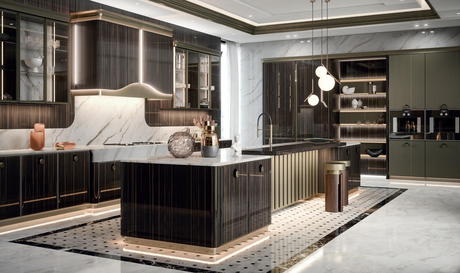 Ceramic kitchen without handles FM bottega d'Arte Chloe