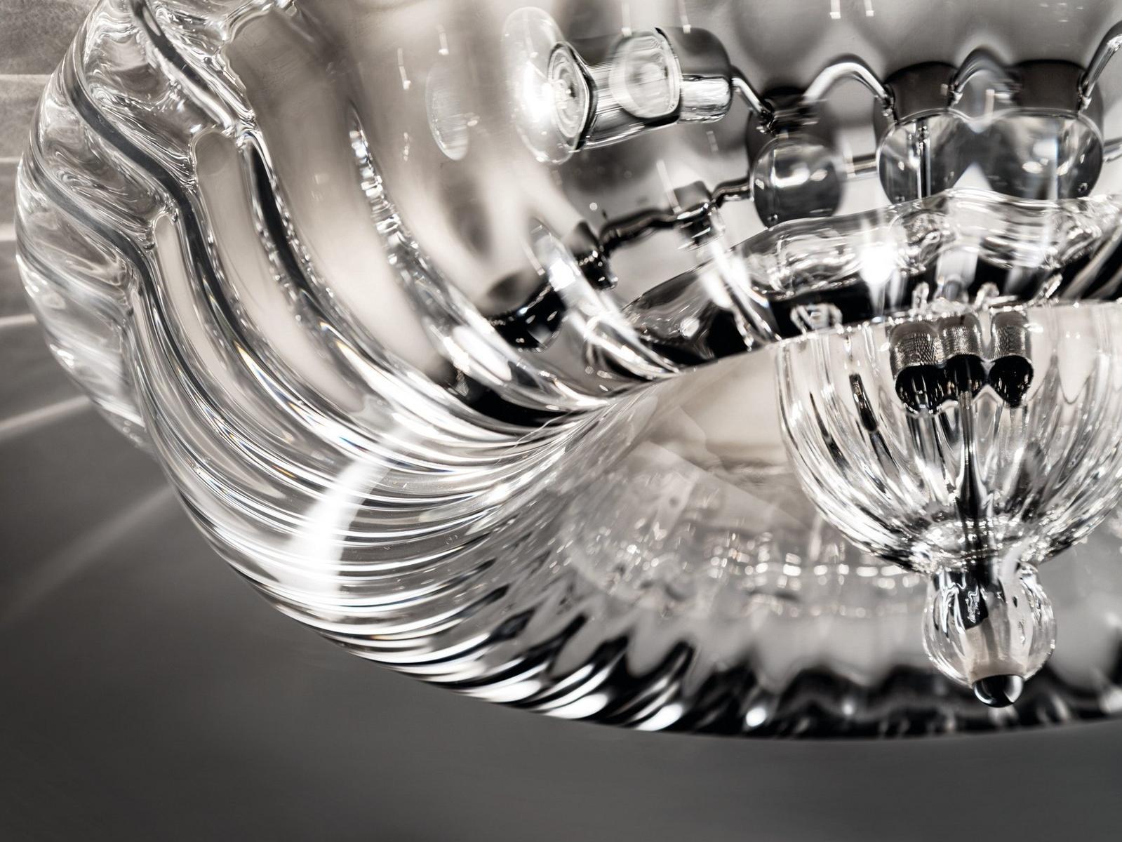 Crystal pendant lamp | Novecento Sp by Vistosi