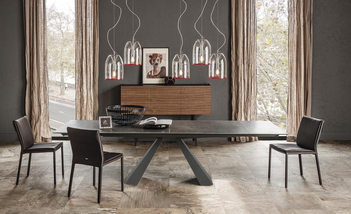 Rectangular metal table | Eliot Keramik Drive by Cattelan Italia