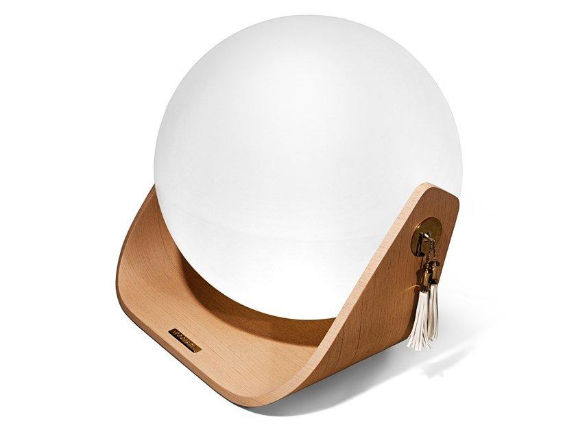 Marine plywood and polyethylene floor lamp | Kathryn by Visionnair