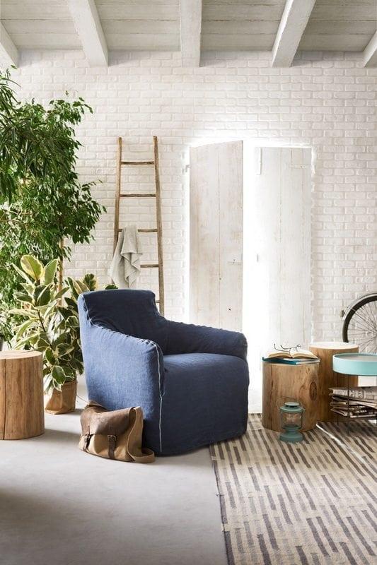 Eco-leather armchair | Jet Set by ALF Dafre