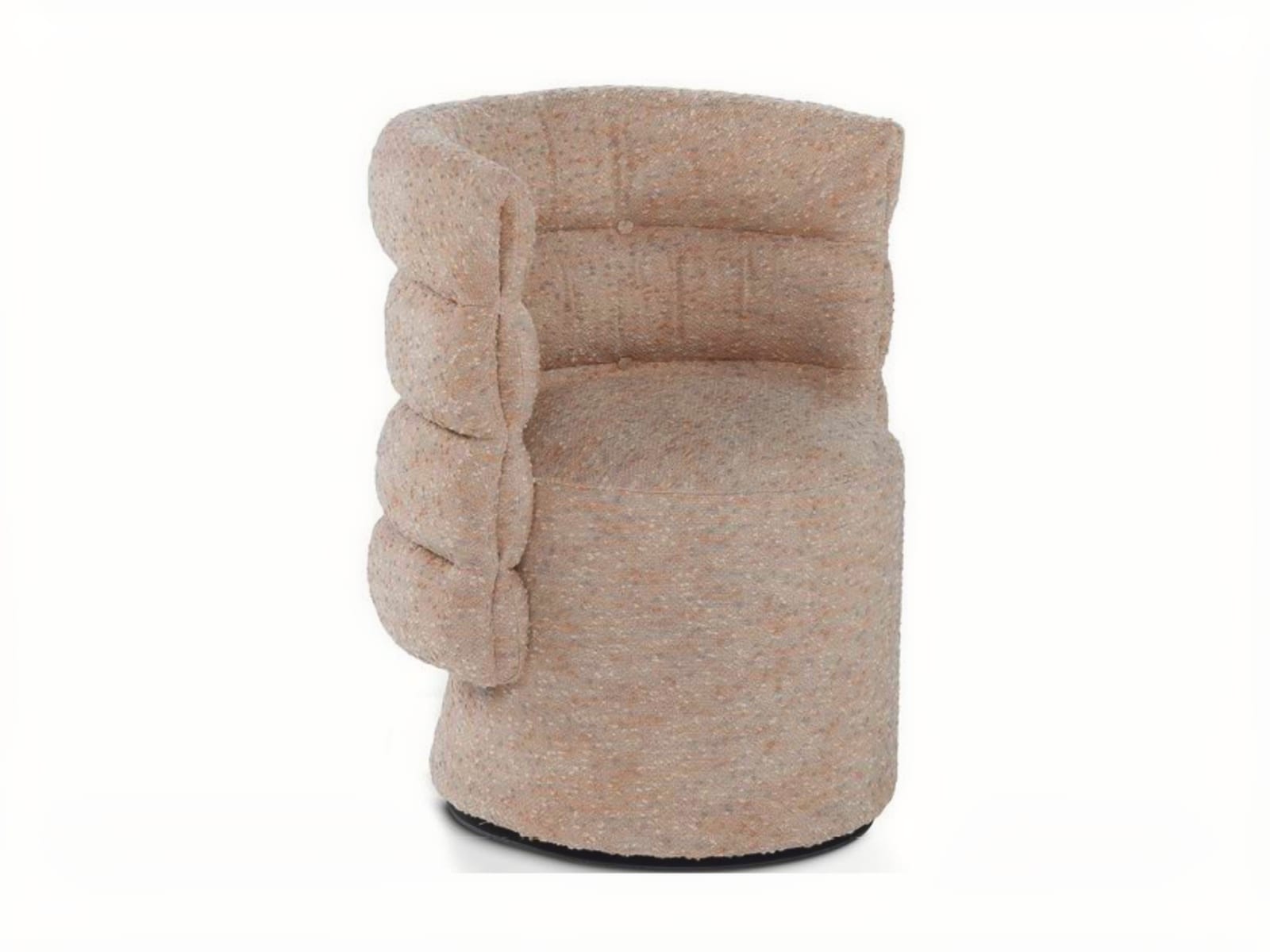 The 'Lady G' chair offers a unique backrest design for surround comfort, with soft quilted detailing and elegant button accents in a stylish winter-inspired profile. | Lady g by Calia Italia