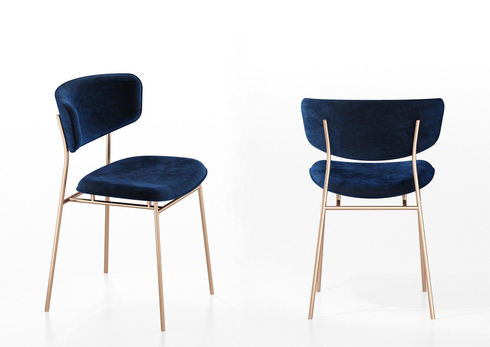 Upholstered velvet chair | Fifties by Calligaris