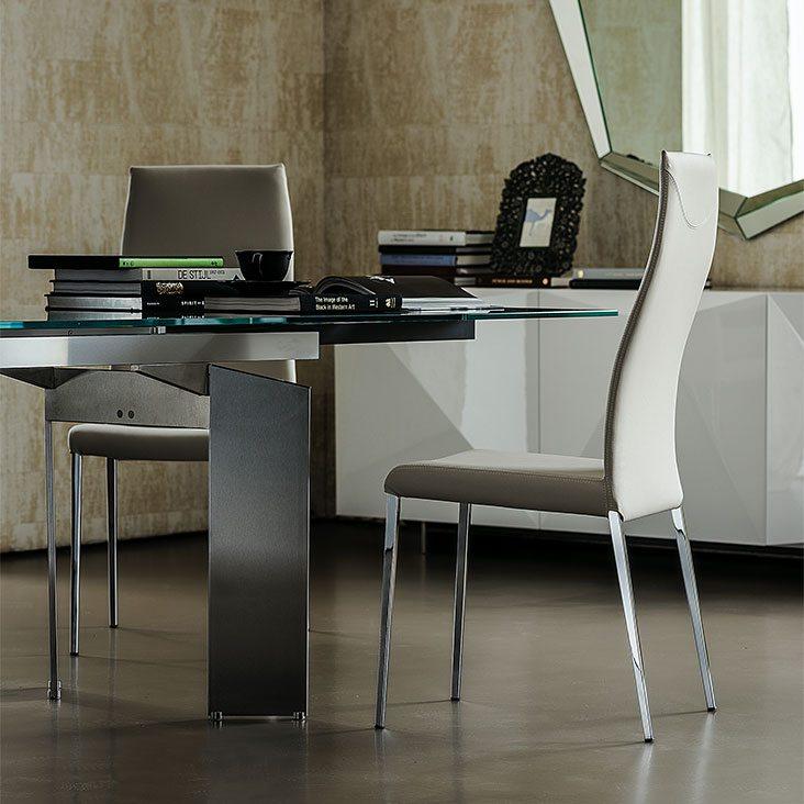 Leather chair | Anna by Cattelan Italia