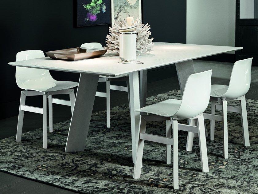 Rectangular wooden dining table | Barcellona + Street by Altacorte