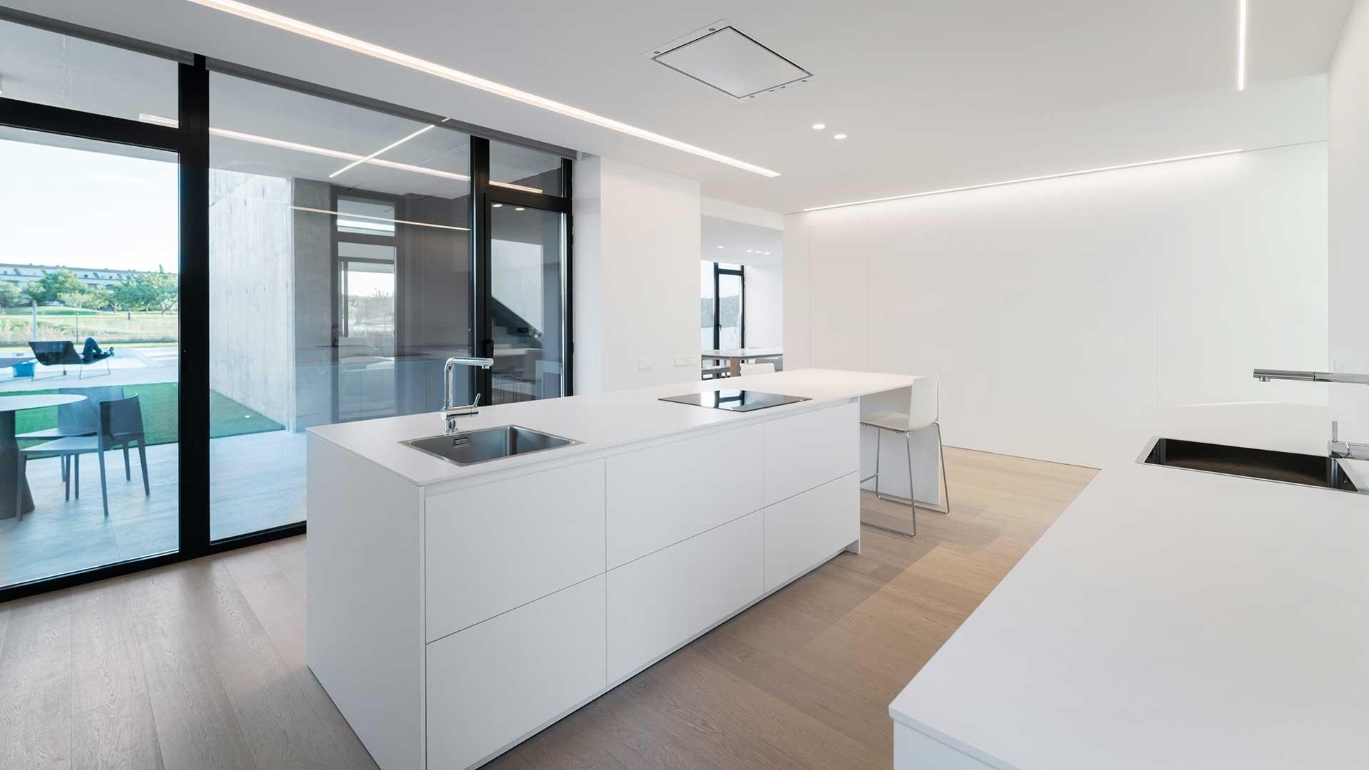 Aluminium linear lighting profile | Fifty Ho Trimless by Arkoslight