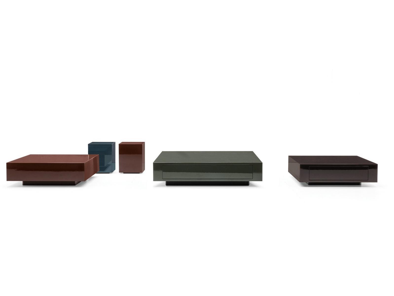 Wooden coffee table for living room | Solid by Minotti