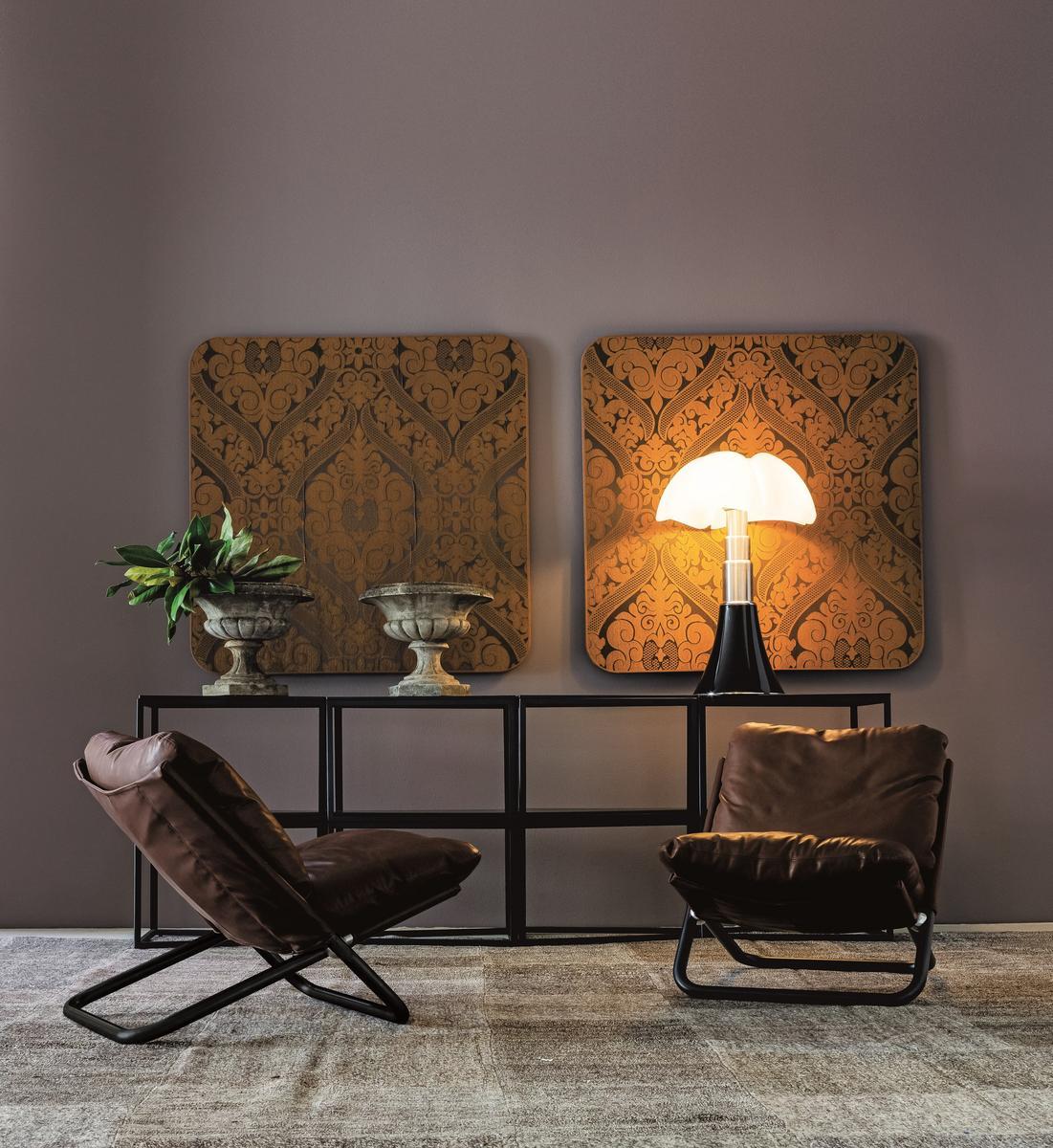 Fabric armchair | Cross Low by Arflex