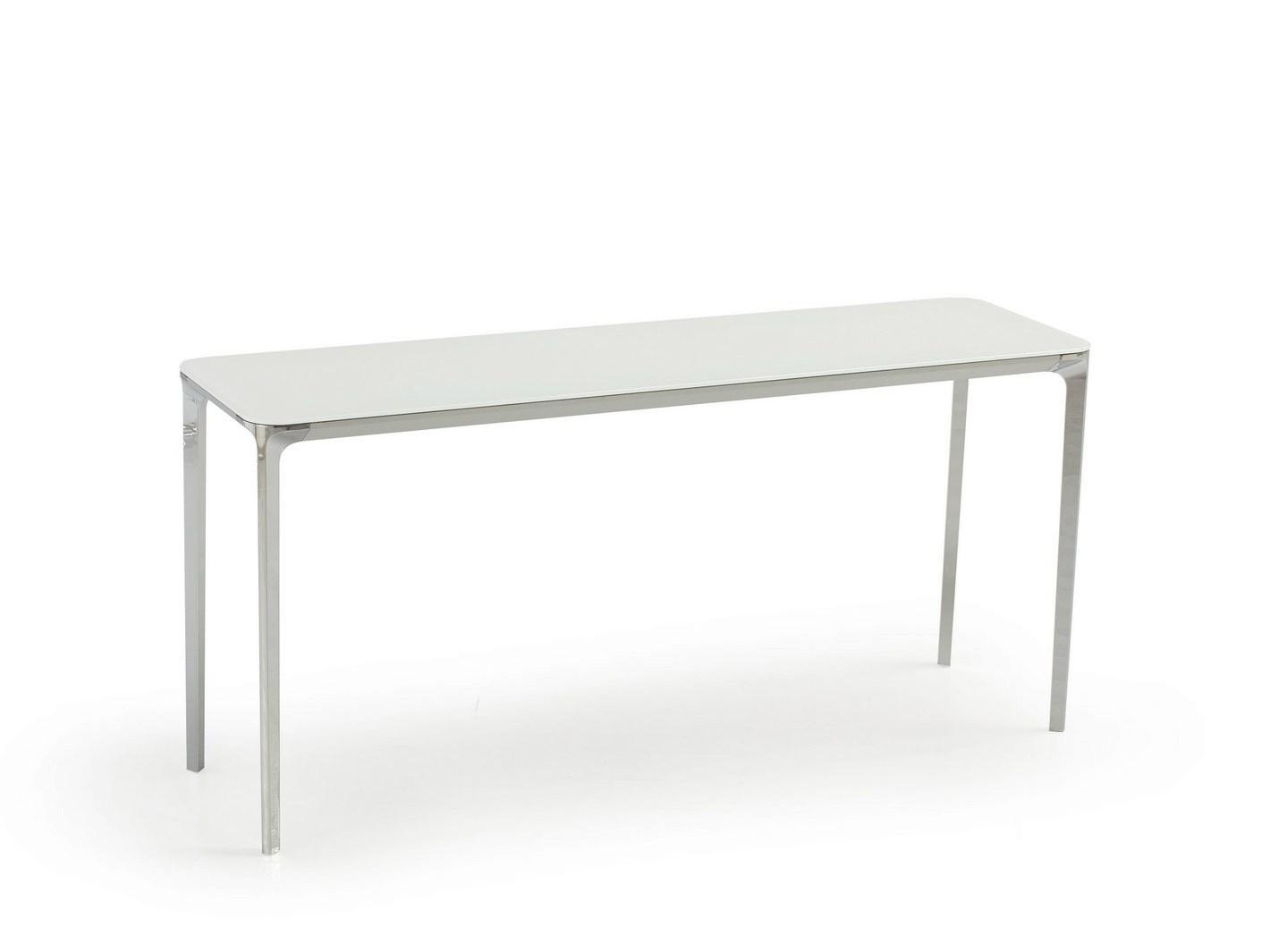 Rectangular glass console table | Slim 4 Legs by Sovet