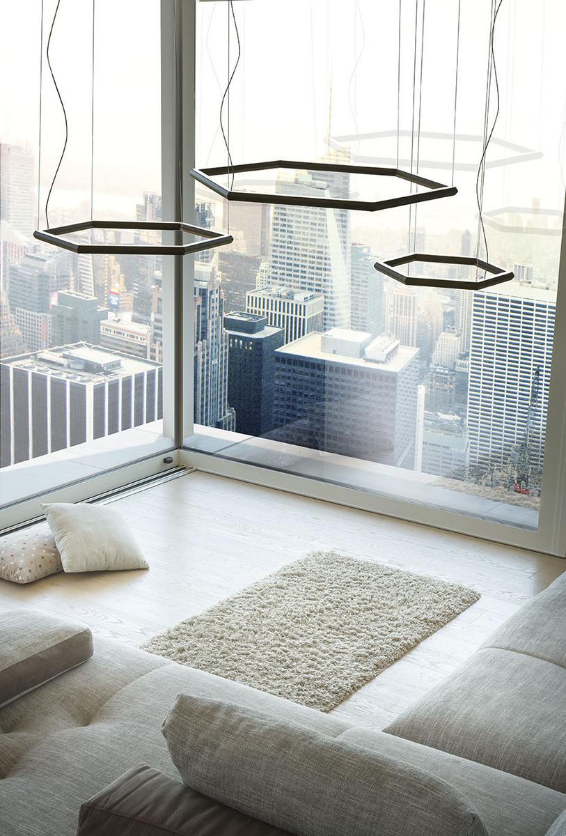 LED pendant lamp | Poly Esagono by Olev