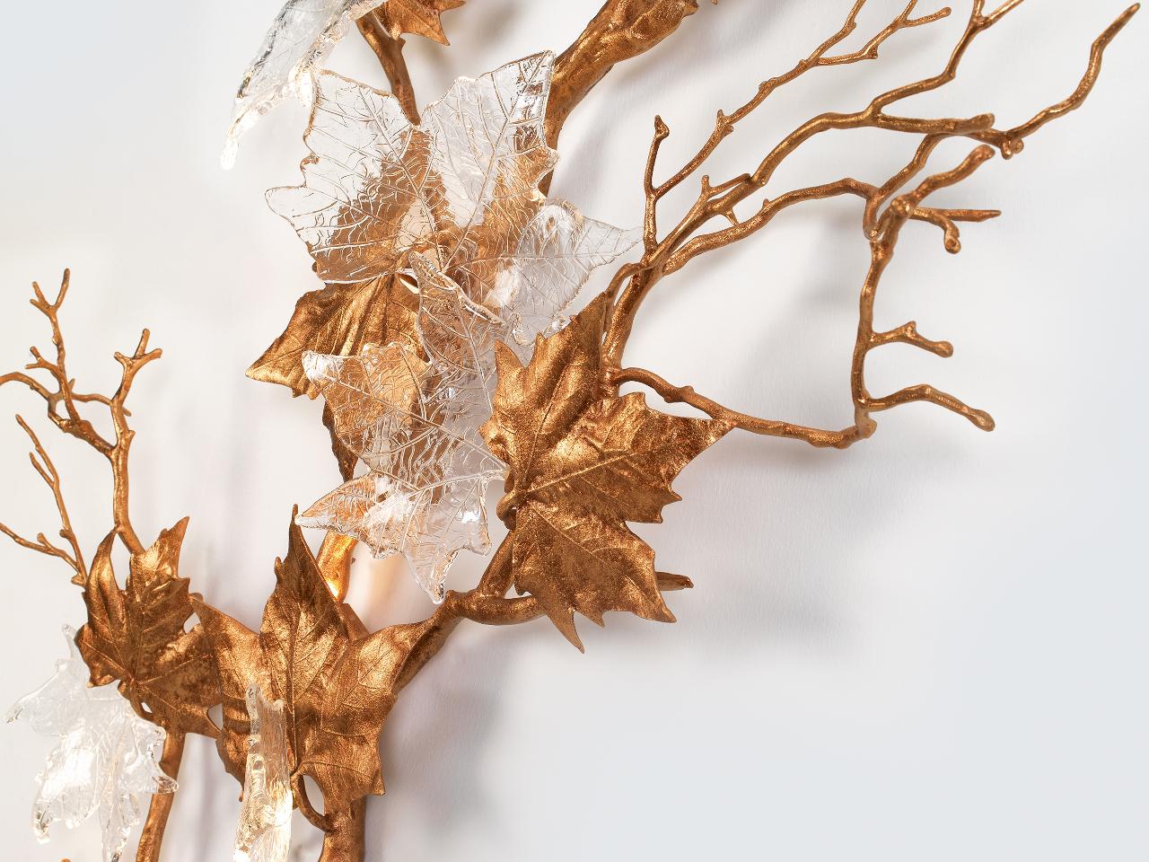 LED handmade bronze wall light | Folio Ap1515/12 by Serip