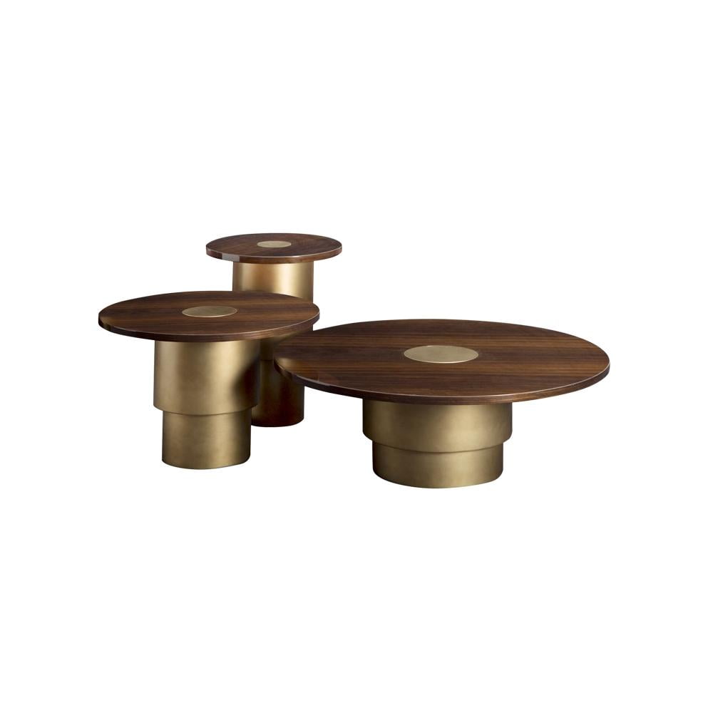 Round wood coffee table | Rondò by Daytona