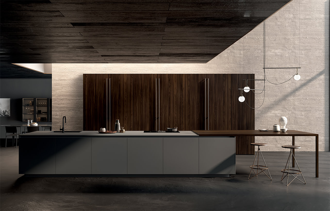 Kitchen without handles Ernestomeda One