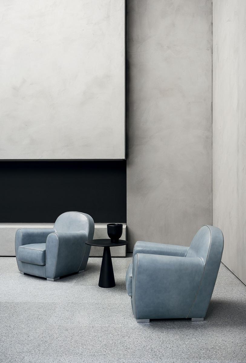 Leather armchair with armrests | Amburgo Baby by Baxter