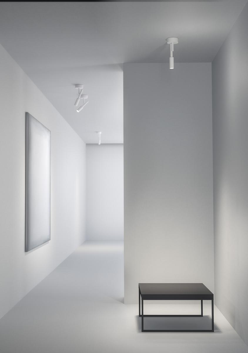 LED adjustable aluminium ceiling lamp | Tubino by Panzeri