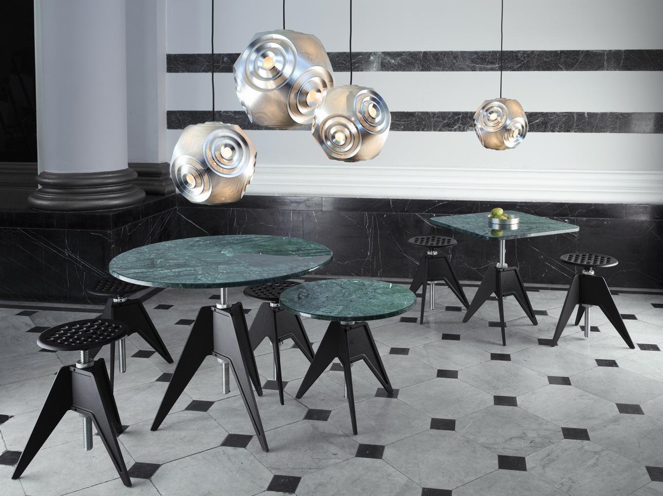 Metal pendant lamp in a contemporary style | Curve by Tom Dixon