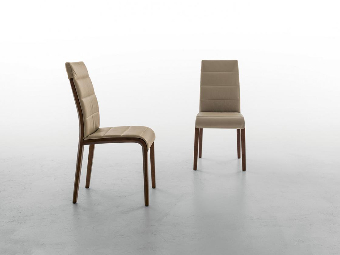 Upholstered leather chair | Portofino by Tonin Casa