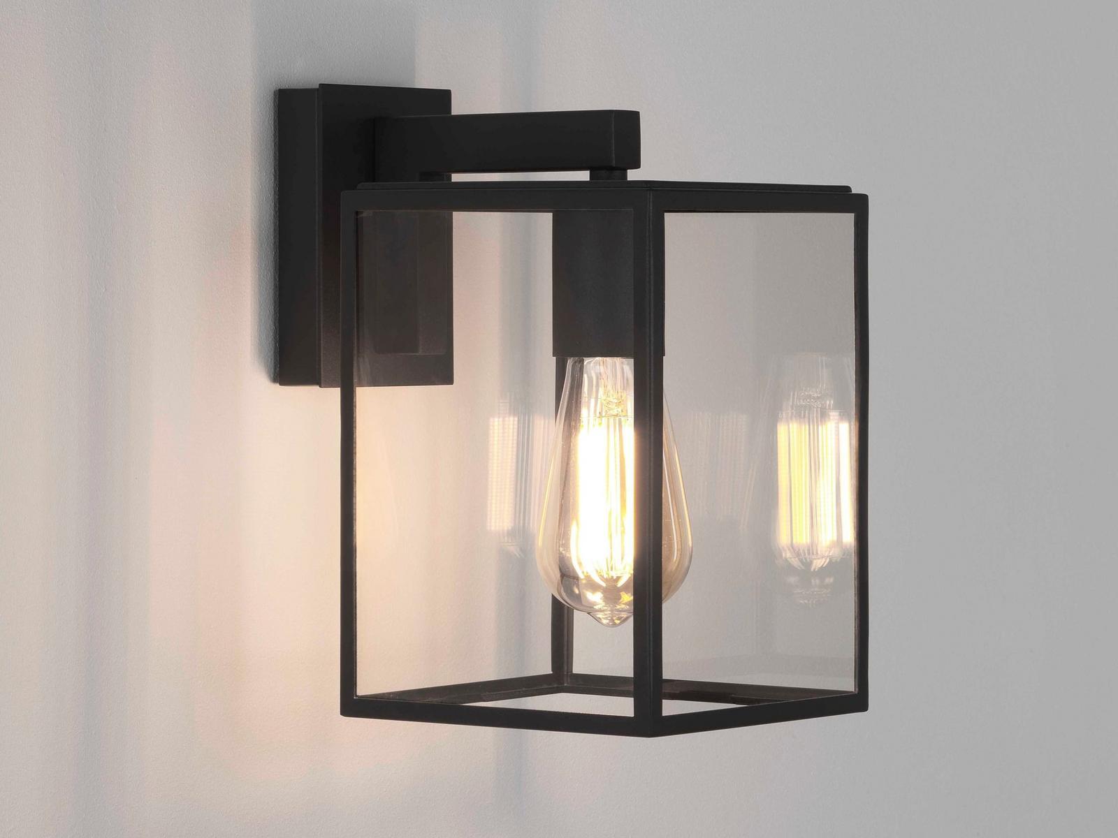 Glass and steel Outdoor wall Lamp with dimmer | Box by Astro lighting
