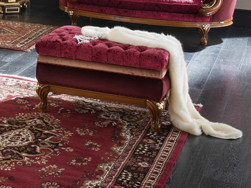 Rectangular fabric pouf | 14511 by Modenese Gastone