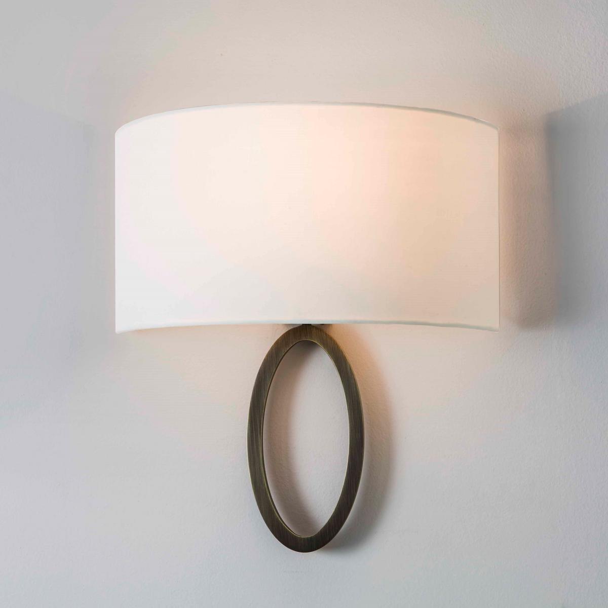 Wall lamp in steel and fabric | Lima by Astro lighting