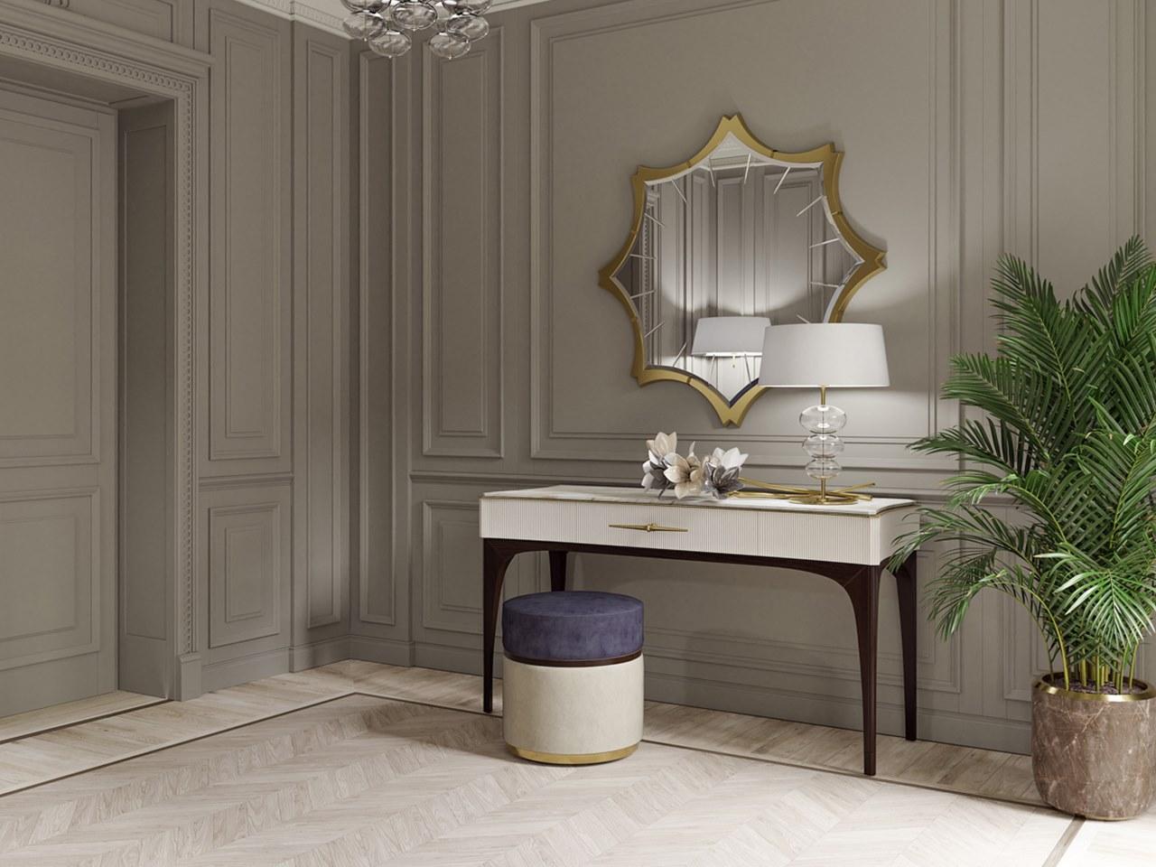 Rectangular wooden console table with drawers | Pr.782 by Stella del Mobile