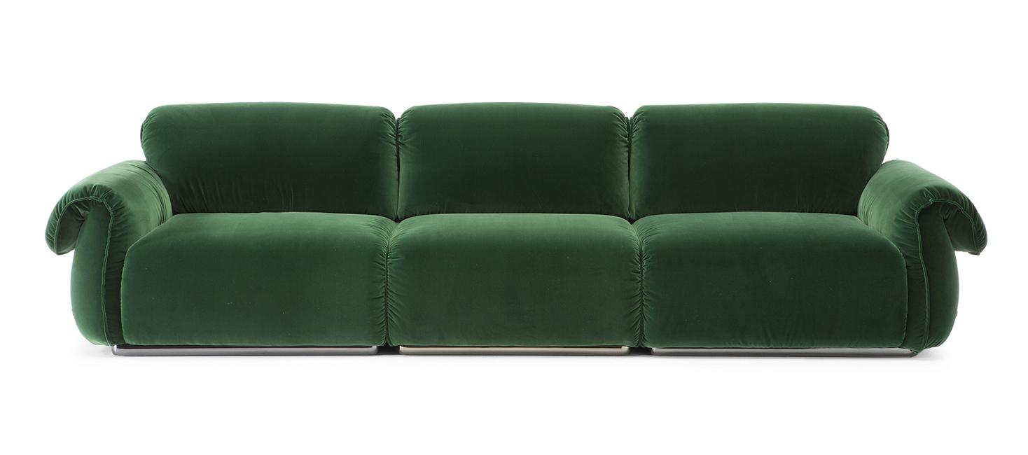 Velvet sofa | Icon by Natuzzi Italia
