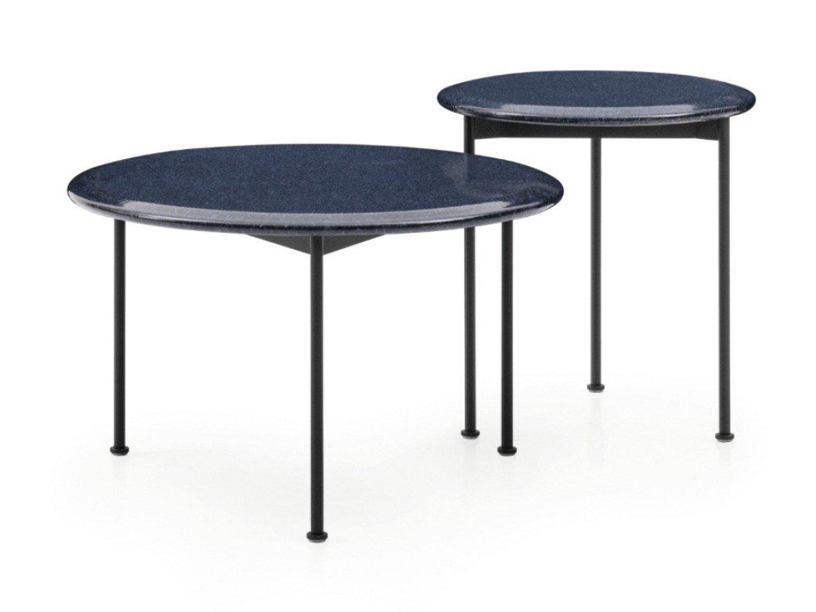 Garden side table with lava stone top | Borea by B&B Italia