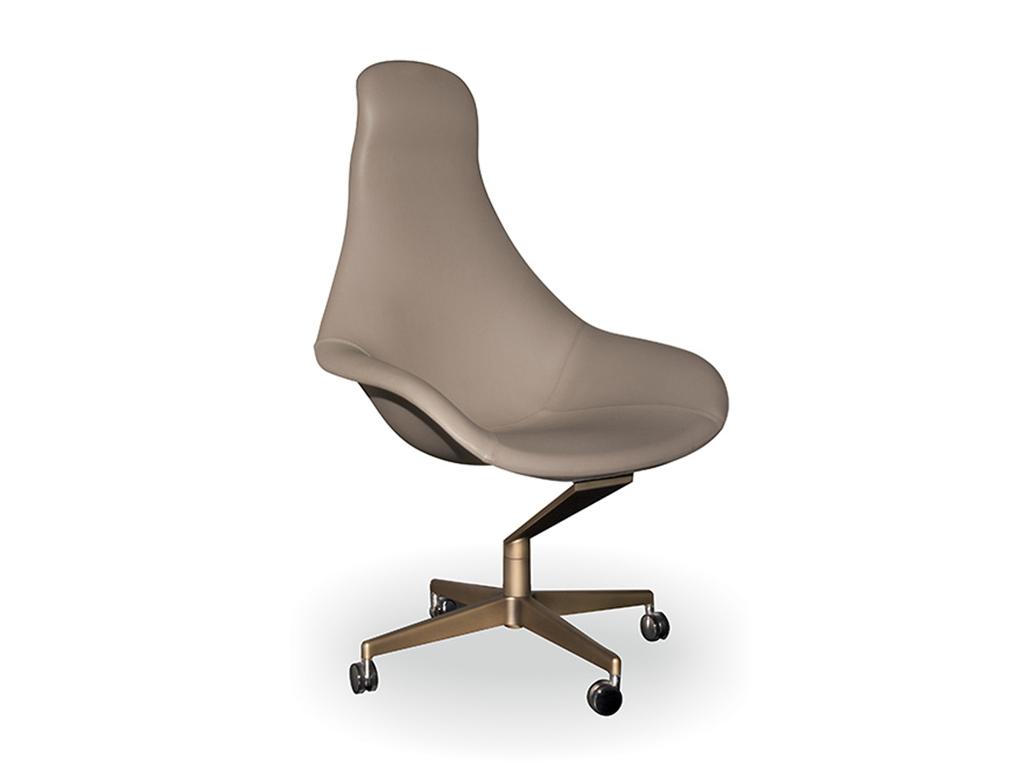Leather executive chair with headrest | Zenith by Reflex