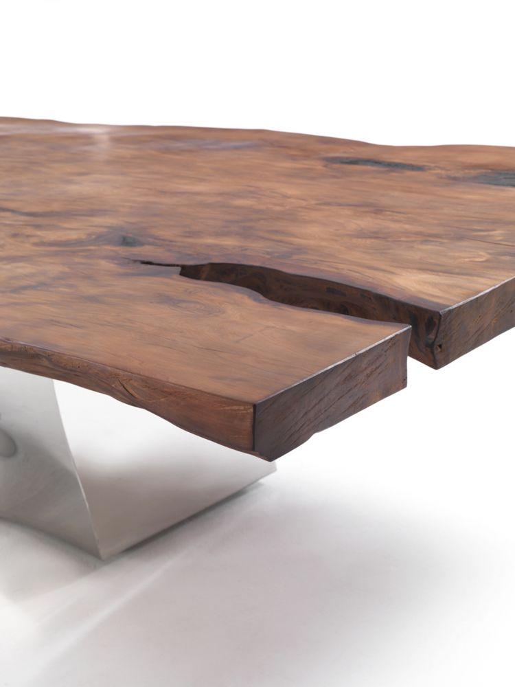 Rectangular wood table | Riflessi by Riva 1920