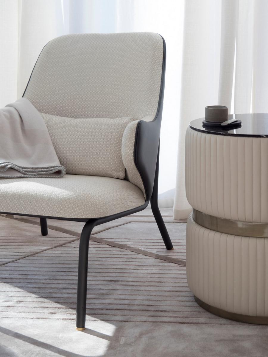 Patterned rectangular Bamboo silk rug | Dioniso by Capital Collection