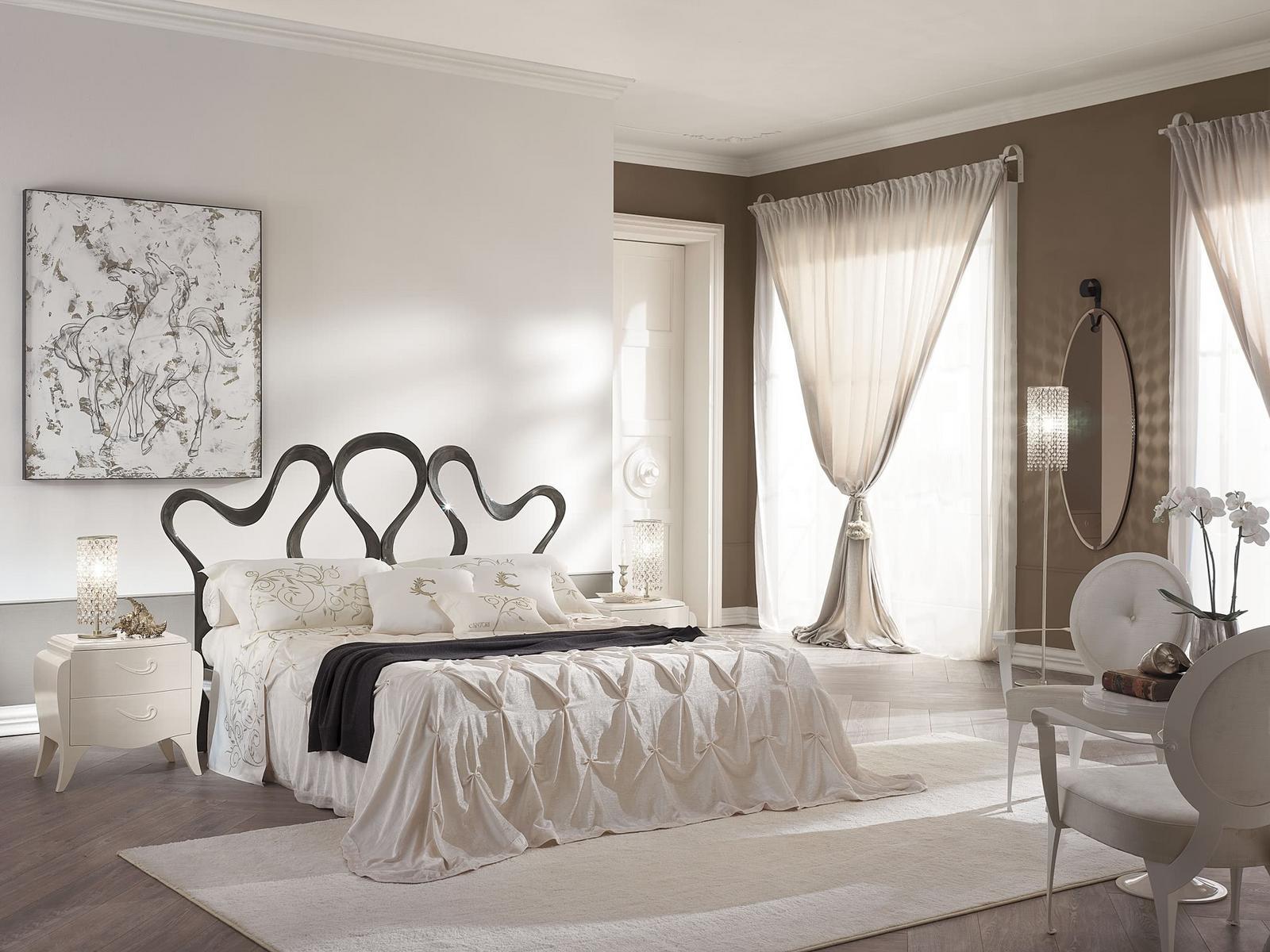 Wrought iron double bed | Nastro by Cantori