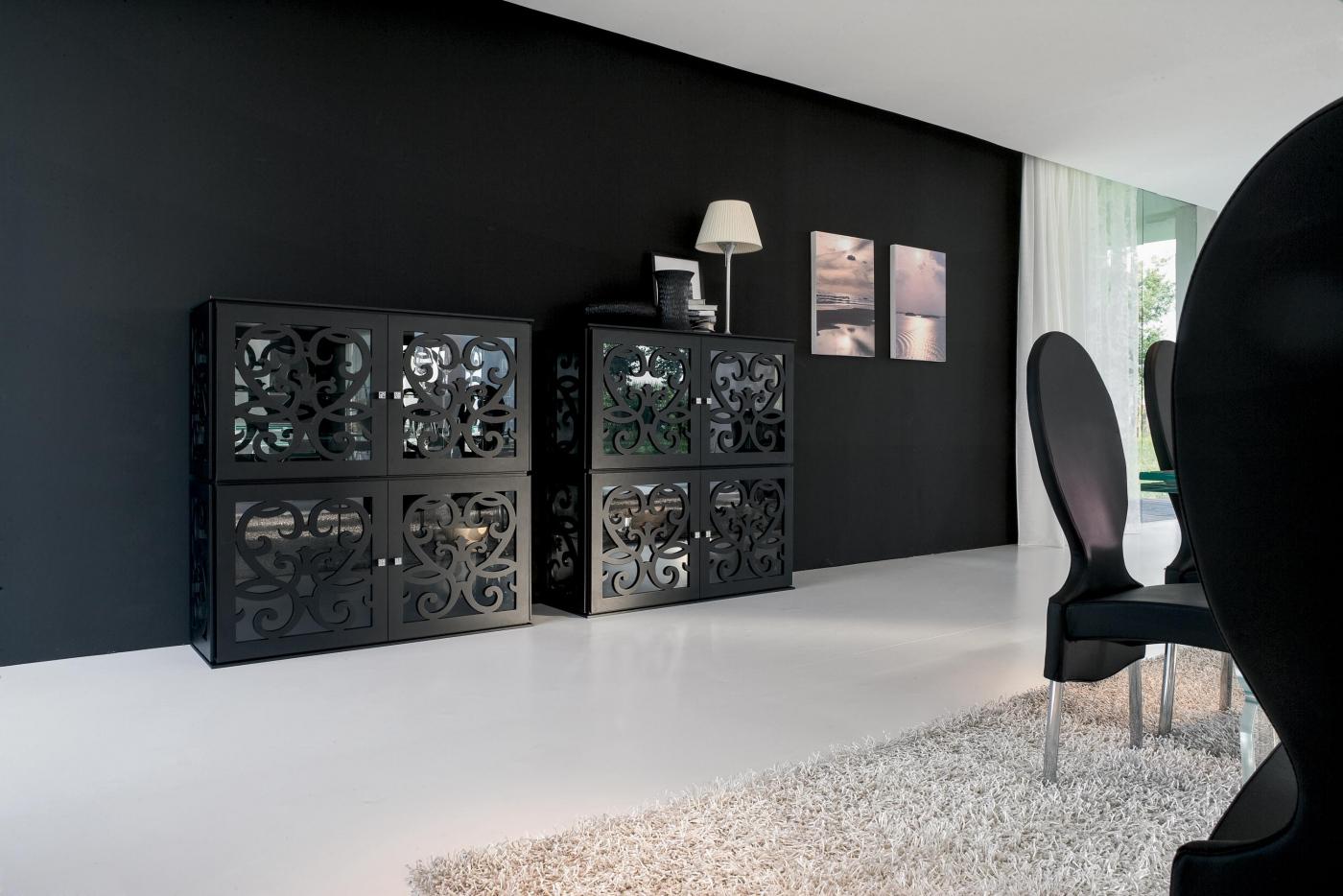 Wood and glass highboard | Paris by Tonin Casa