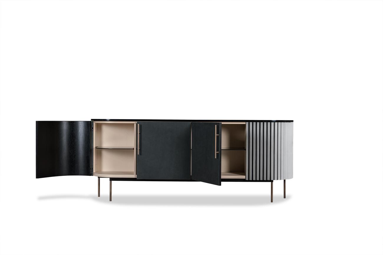 Sideboard with doors | Plissé by Baxter