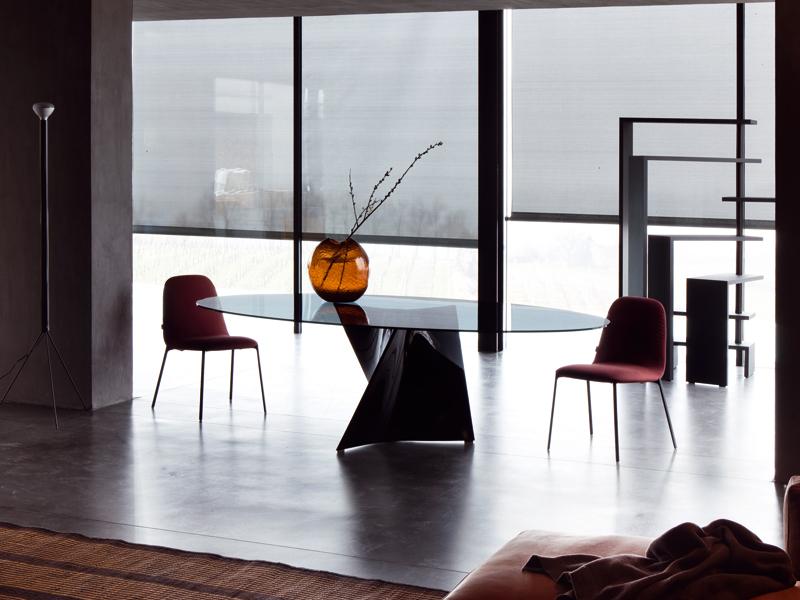 Crystal living room table | Elica 2576 by Zanotta