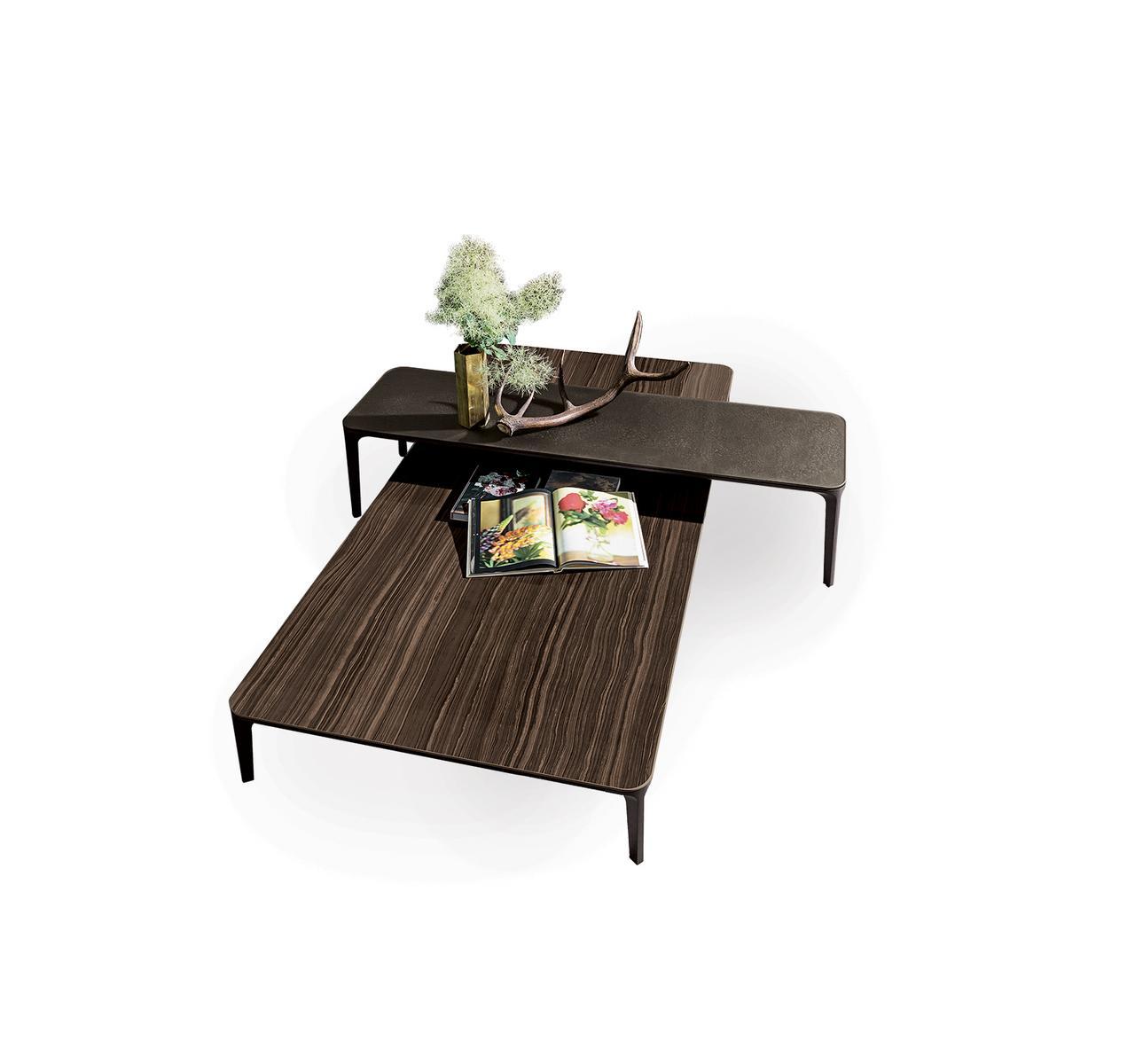 Rectangular ceramic coffee table | Slim by Sovet
