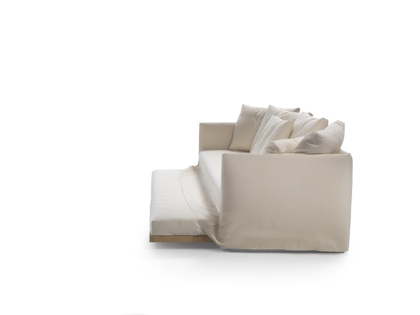 Fabric sofa bed with removable cover | Twins by Flexform