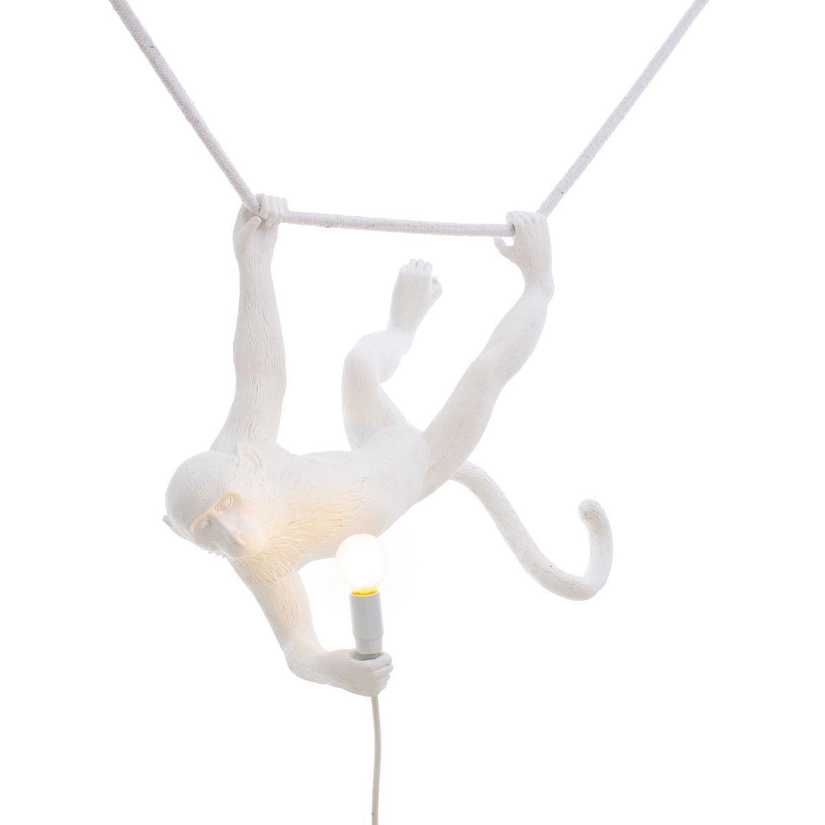LED resin pendant lamp | The Monkey Lamp Swing by Seletti