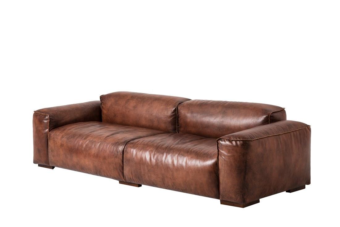 3 seater leather sofa | Lazy by Mantellassi 1926