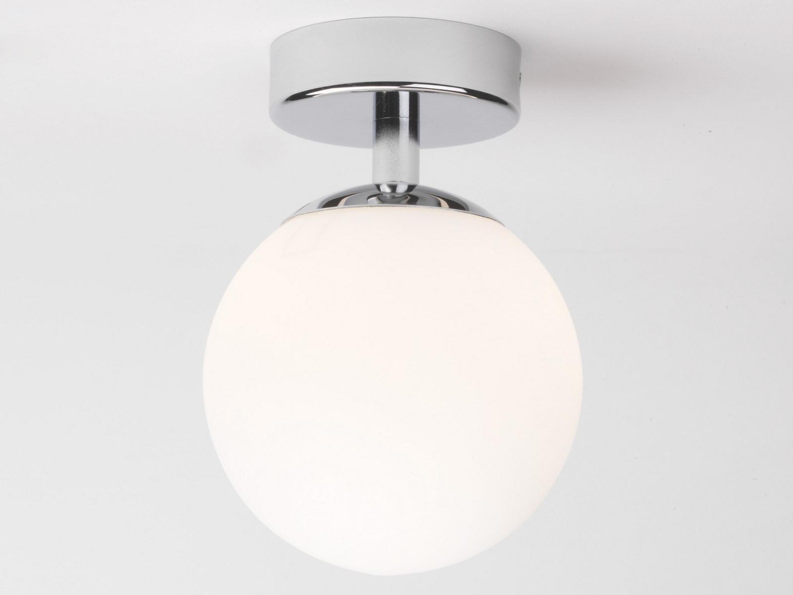 LED glass and steel ceiling lamp with dimmer | Denver by Astro lighting