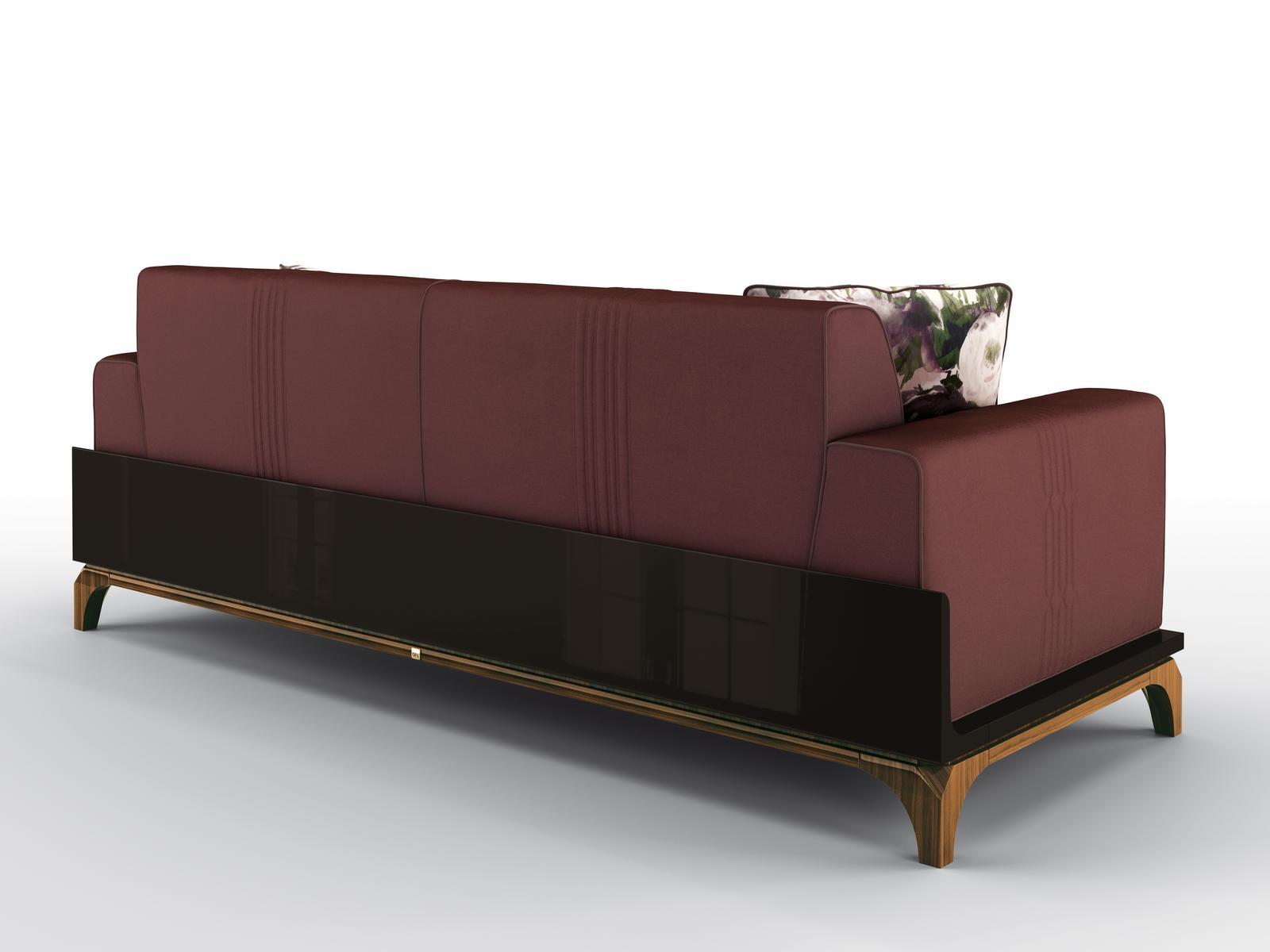 3 seater velvet sofa | Harmony by Bruno Zampa