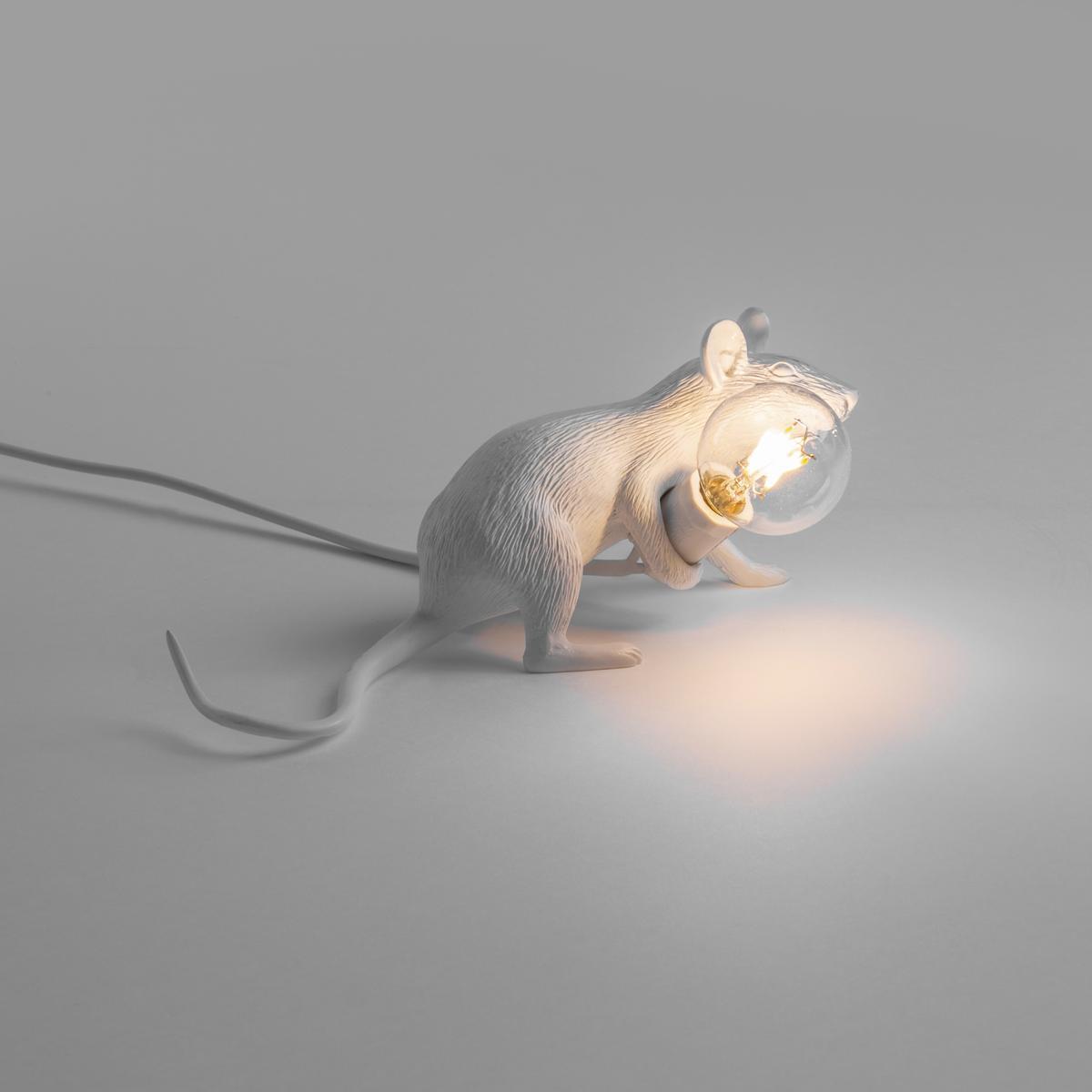 LED resin table lamp | Mouse Lamp Lie Down - Lop by Seletti