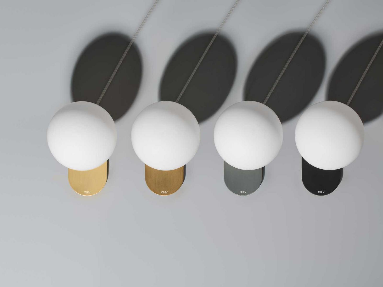 LED aluminium table lamp with dimmer | La Pallina by Olev