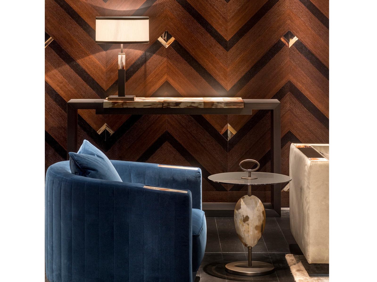 Rectangular leather console table | Essenziale 6020 by Arcahorn