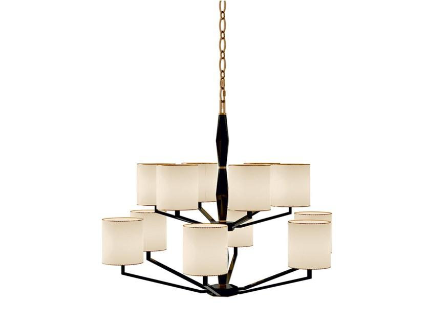 Indirect light metal chandelier | 7478 by Carpanese home